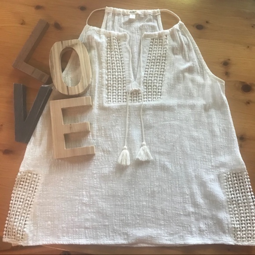 Cotton Racer Back Swing Crochet Trim Tank😍